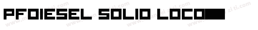 PFDiesel Solid ldCo字体转换
